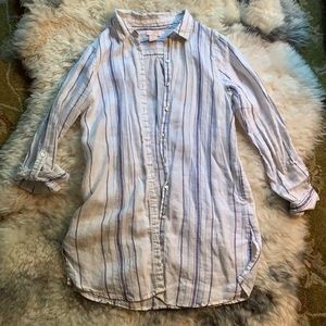 St. Tropez West 100% Linen Beach Button Up